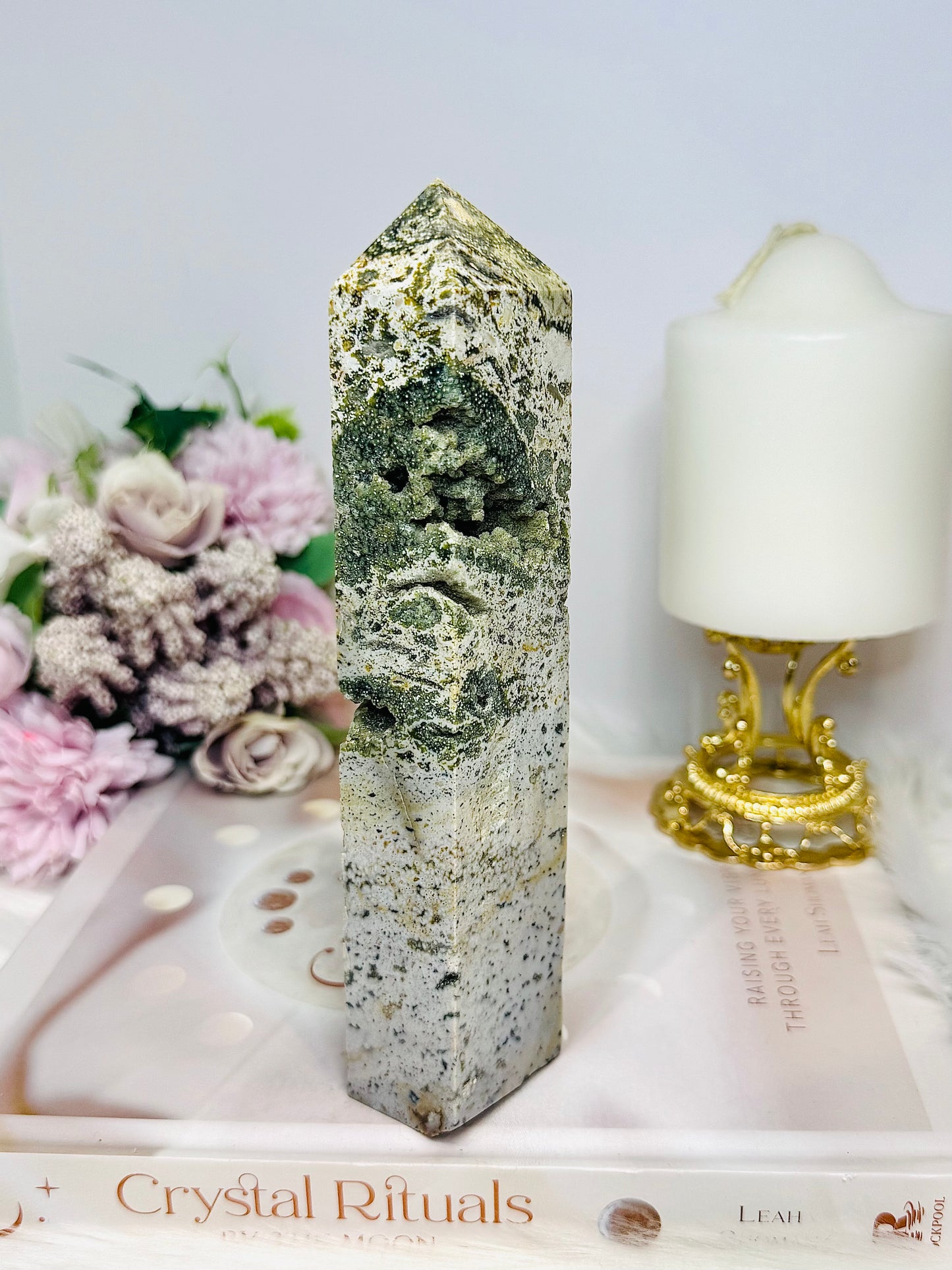 Druzy Ocean Jasper Tower 17cm