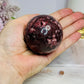 Large Red Jasper Sphere on Stand 340g