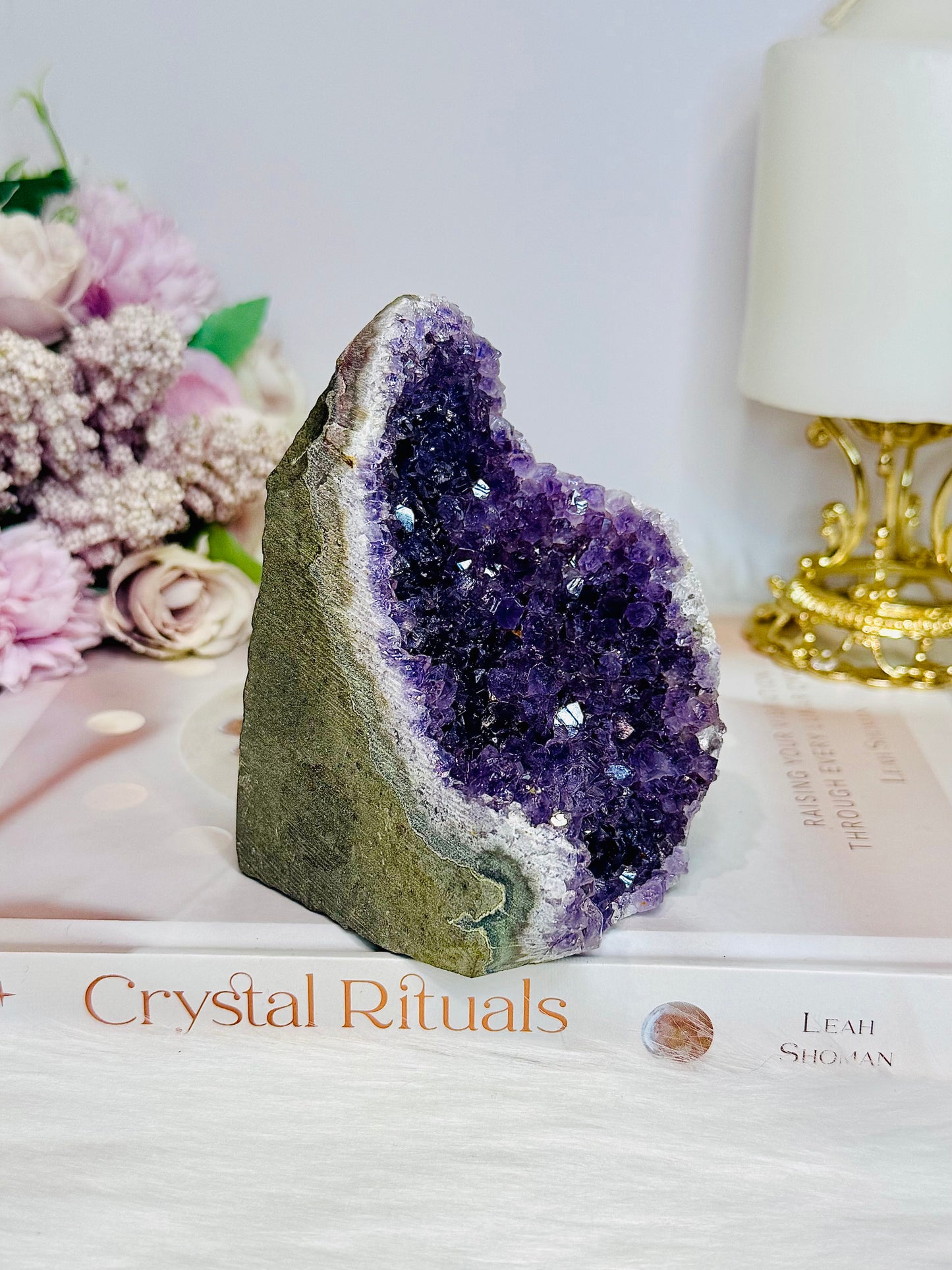 High Grade Deep Purple Amethyst Base Cut Cluster 10cm 519g