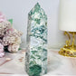 Moss Agate Chunky Tower 13cm