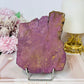Large Natural Purpurite Slab on Stand 480g
