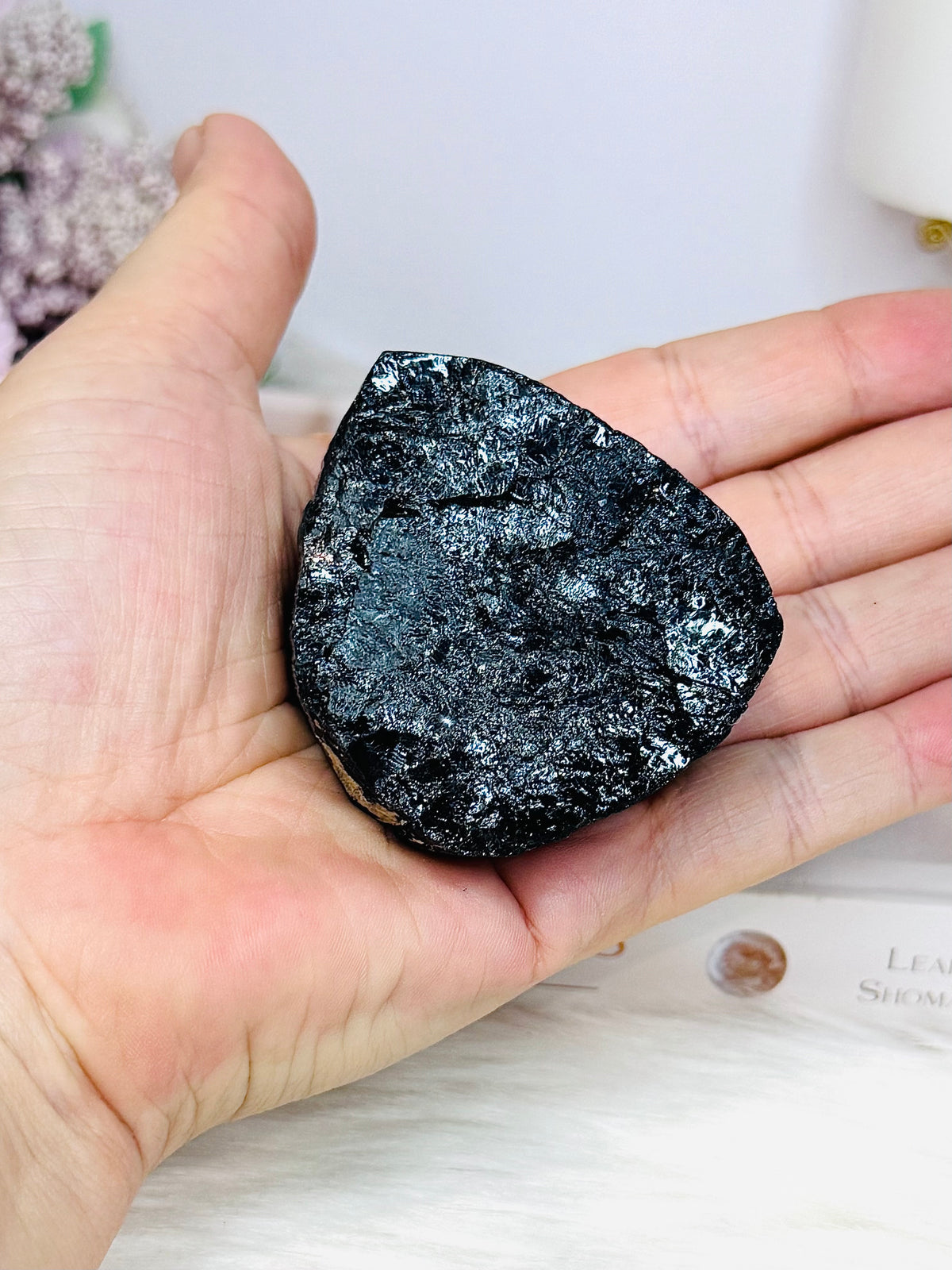 Natural Black Tourmaline Rough 162g