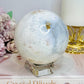 Large Agate Sphere with Blue Hues on Stand 860g