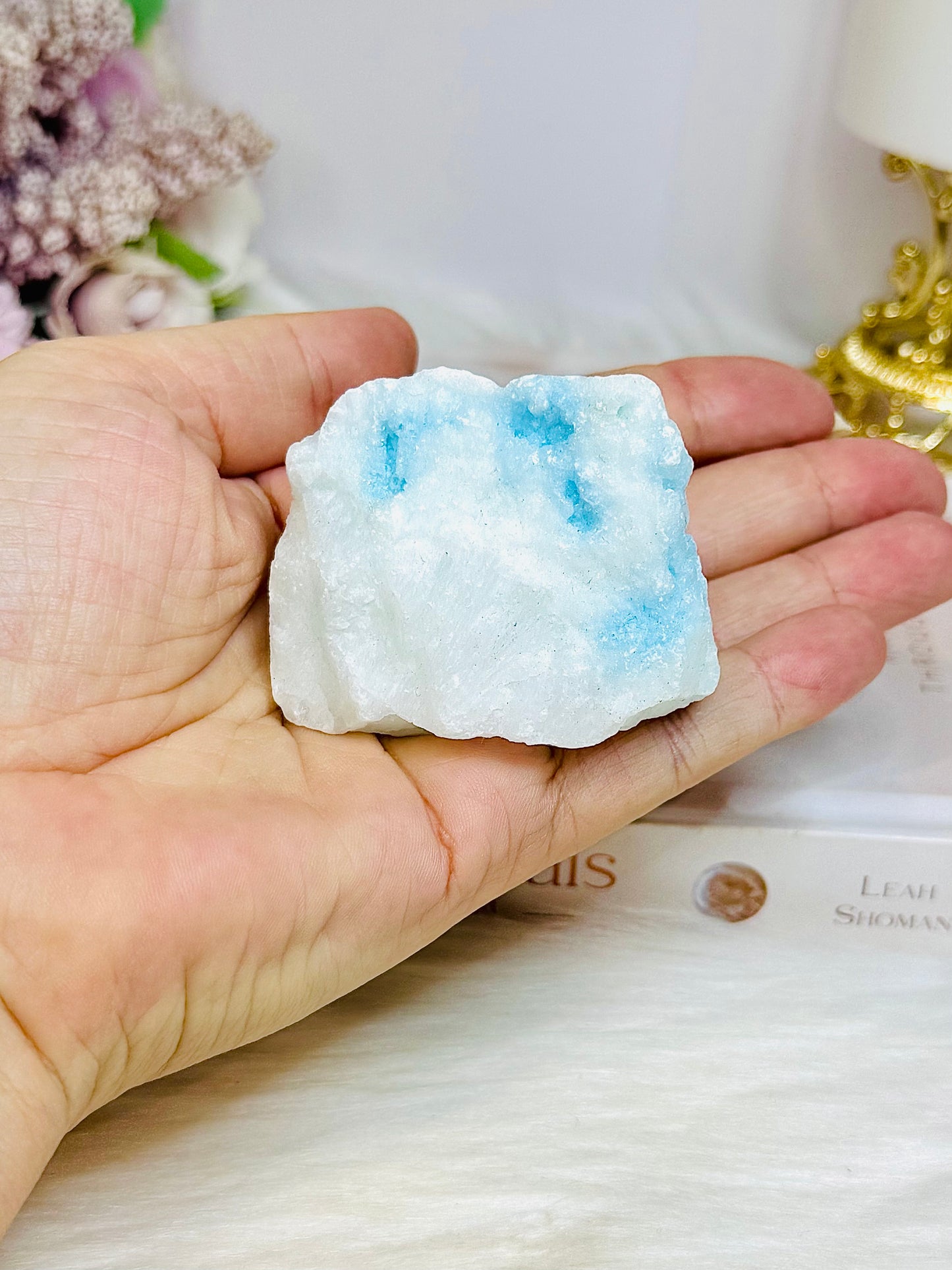 Natural Blue Aragonite Specimen 111g