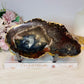 Large Ocean Jasper Slab on Stand 22cm