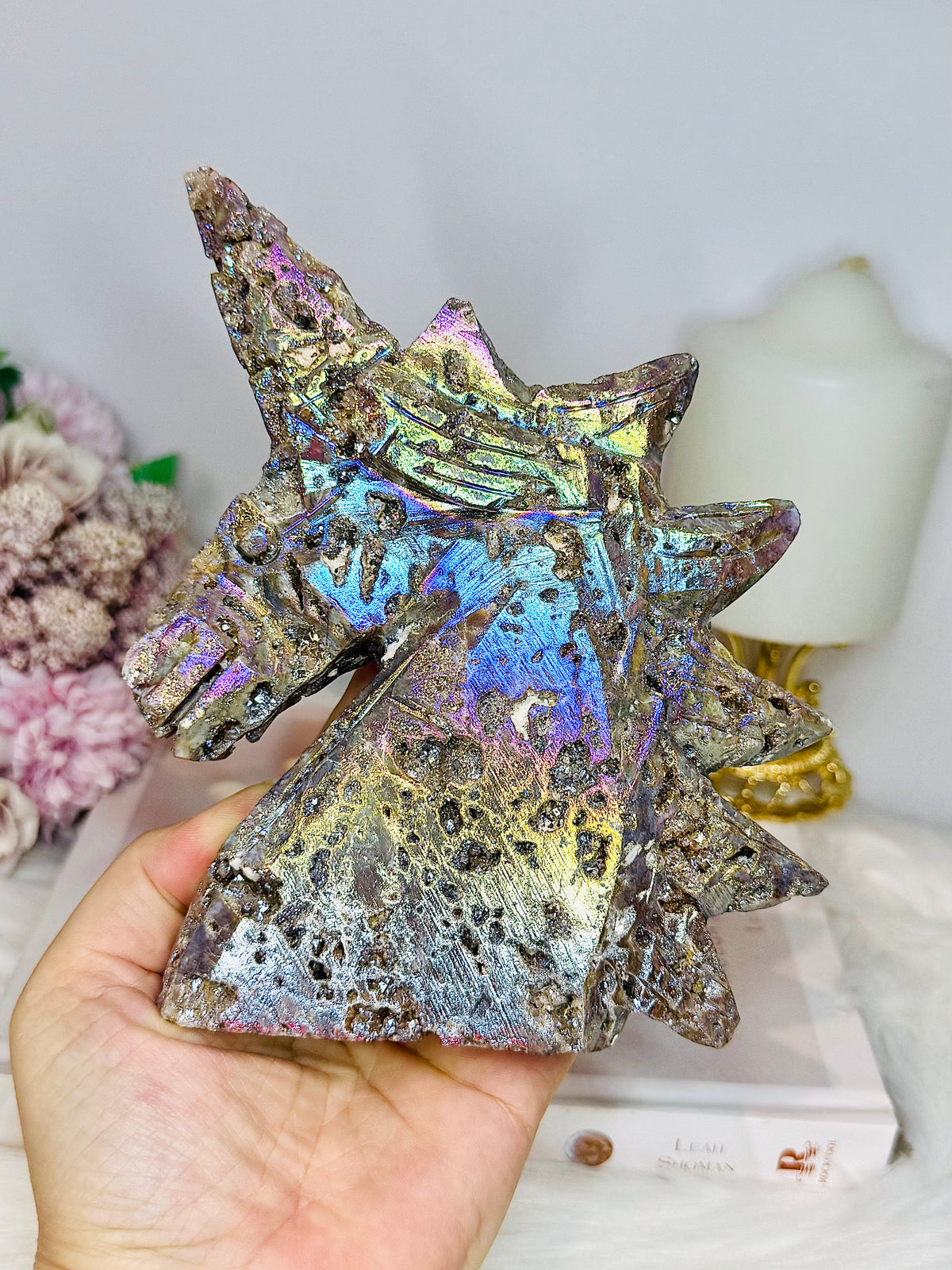 Large Aura Sphalerite Unicorn 15cm 722g