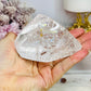 Large High Grade Clear Quartz Polished Freeform with Rainbows 346g