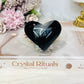 Black Agate Heart On Stand