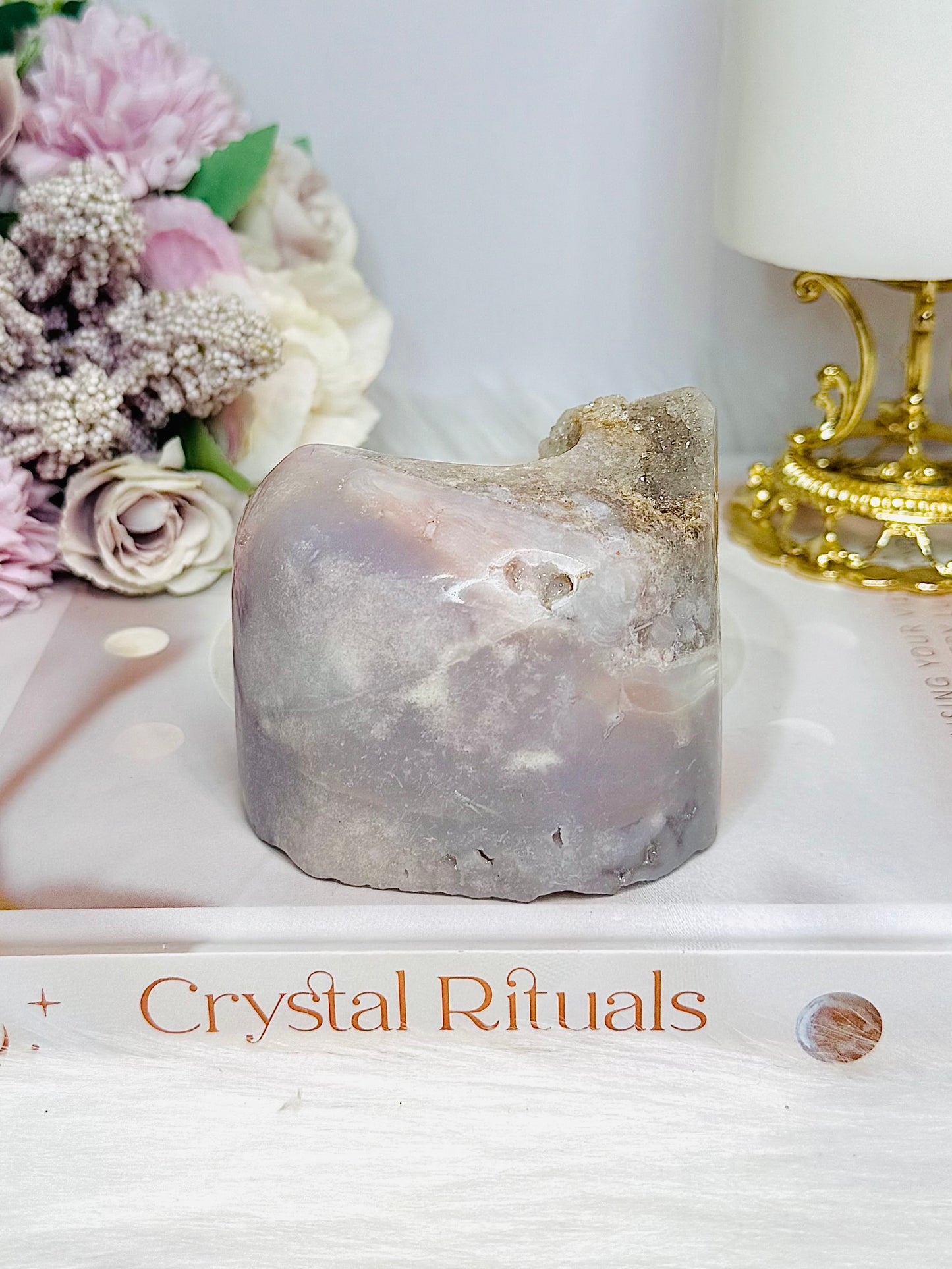 Large Natural Pink Amethyst Druzy Freeform 424g