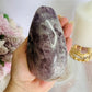 Fabulous Large 618gram Druzy Amethyst Chunky Carved Tear Drop | Flame From Brazil