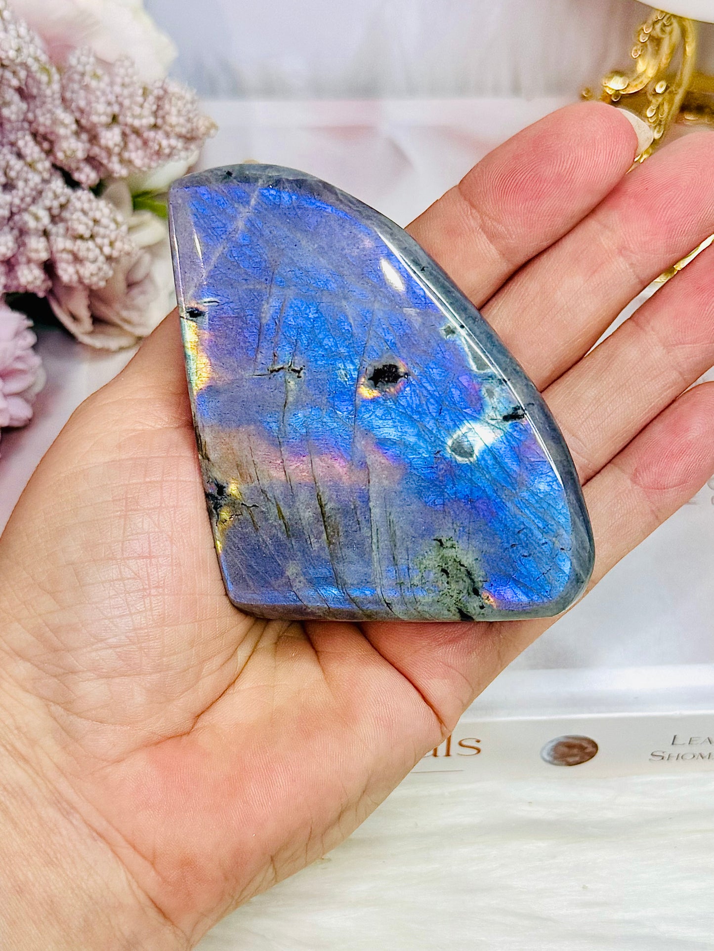 Gorgeous Labradorite Freeform Full Of Flash 219grams