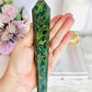 Emerald Jasper Carved Wand | Tower on Stand 19.5cm