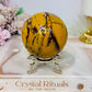 Large Mookaite Jasper Sphere on Stand 412g