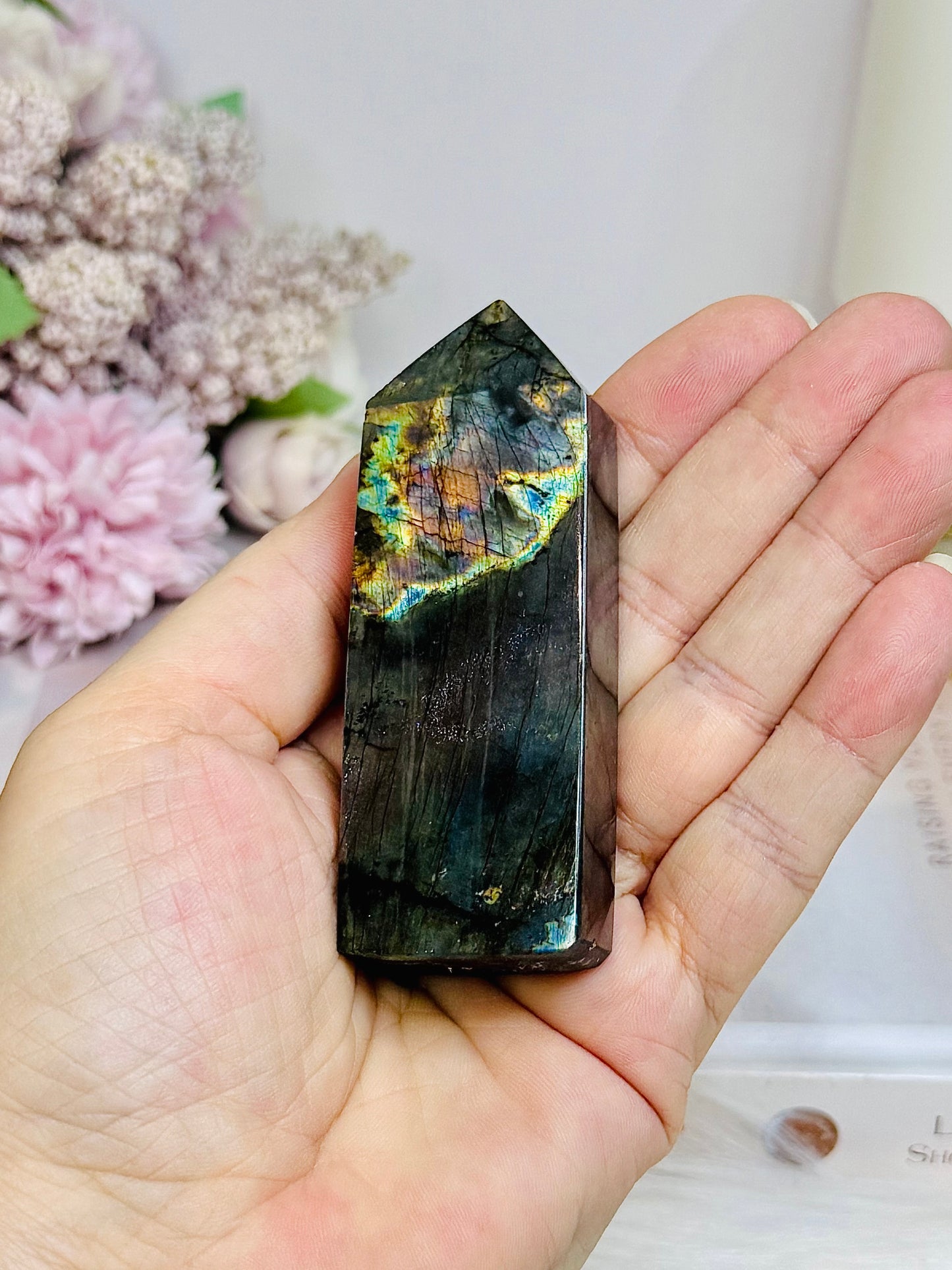 High Grade Labradorite Tower 9cm