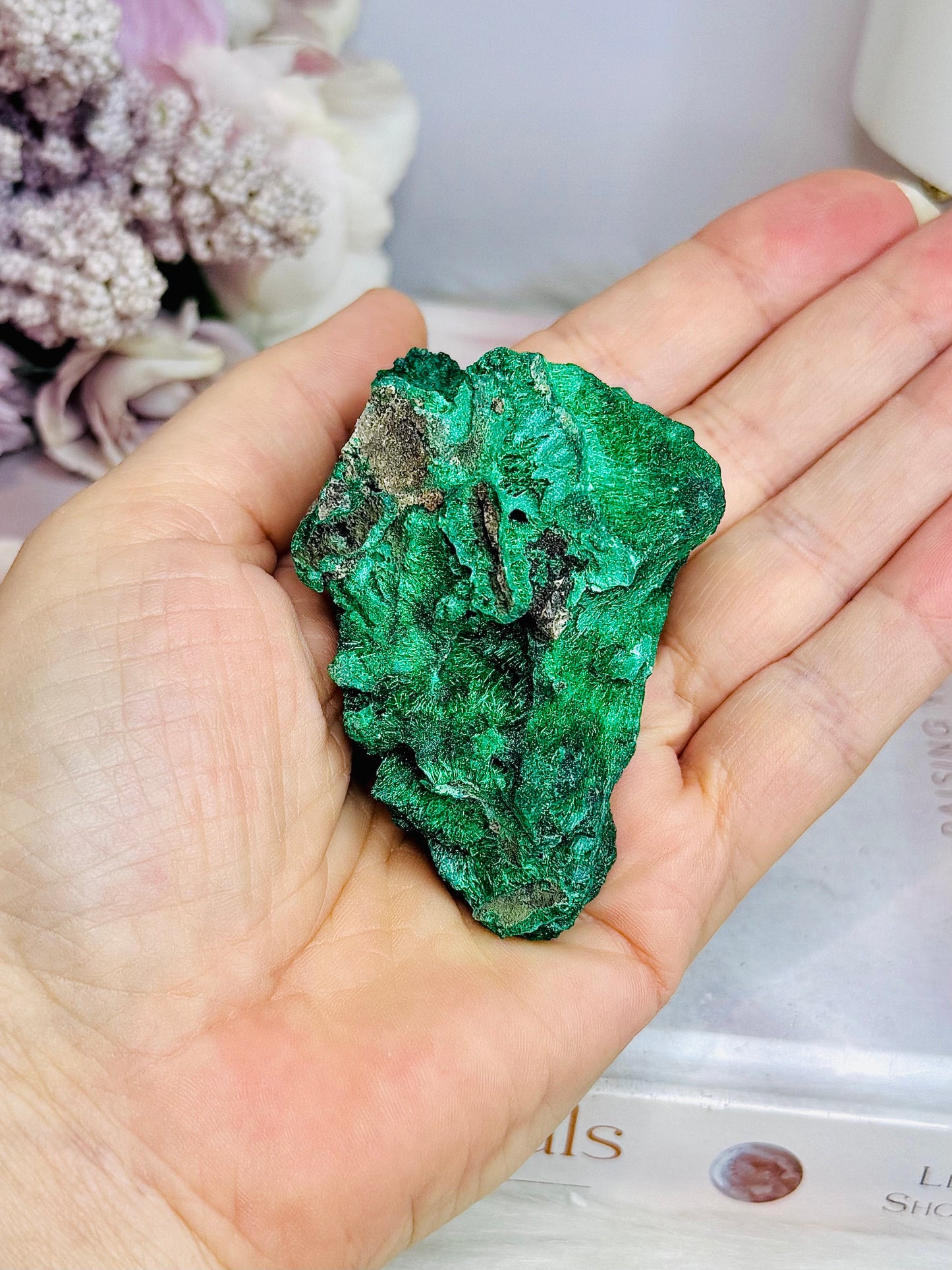 Natural Velvet Malachite Specimen 7.5cm