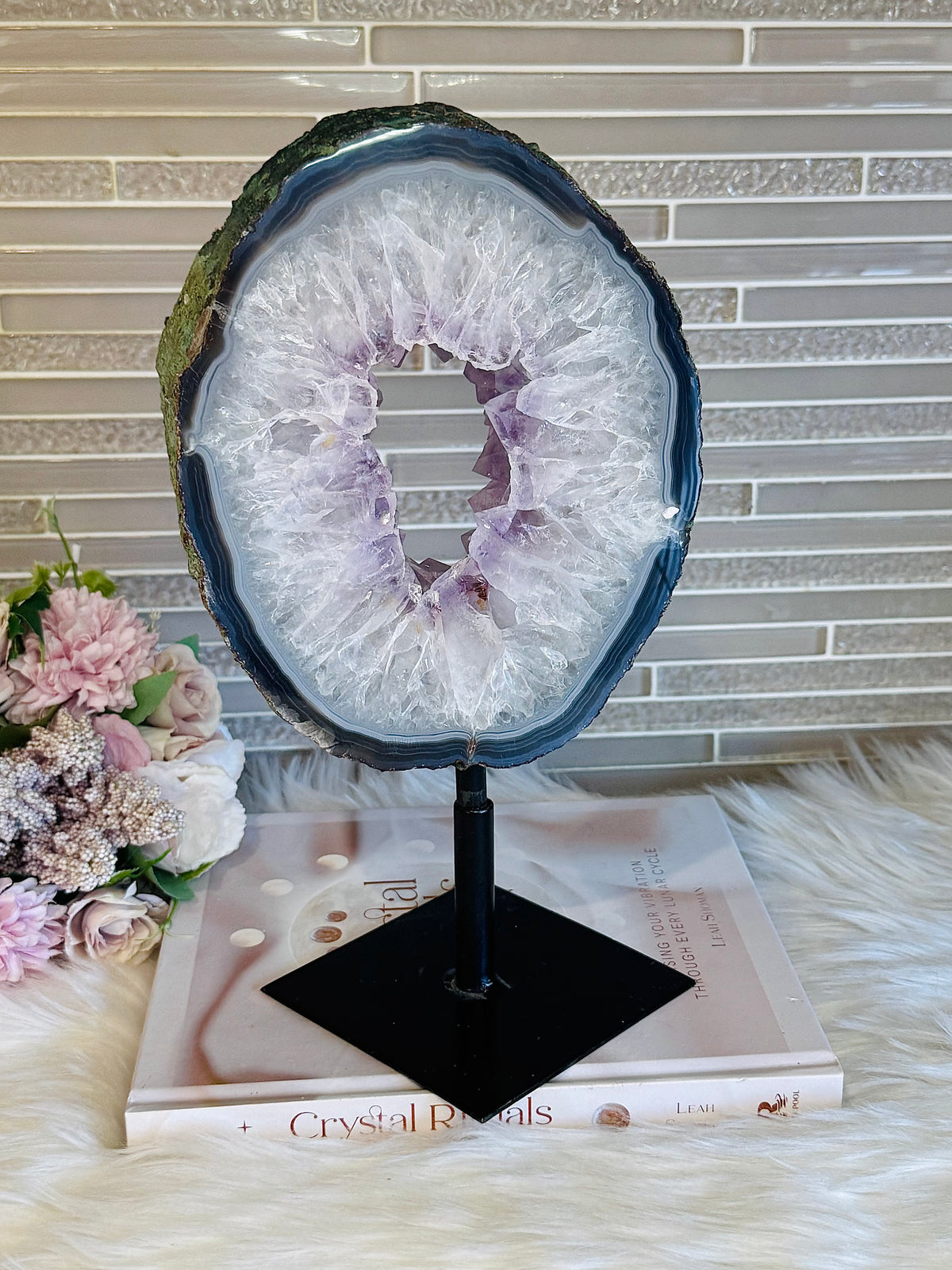 Statement Piece ~ Large Amethyst Portal on Swivel Stand 2.27KG 28cm