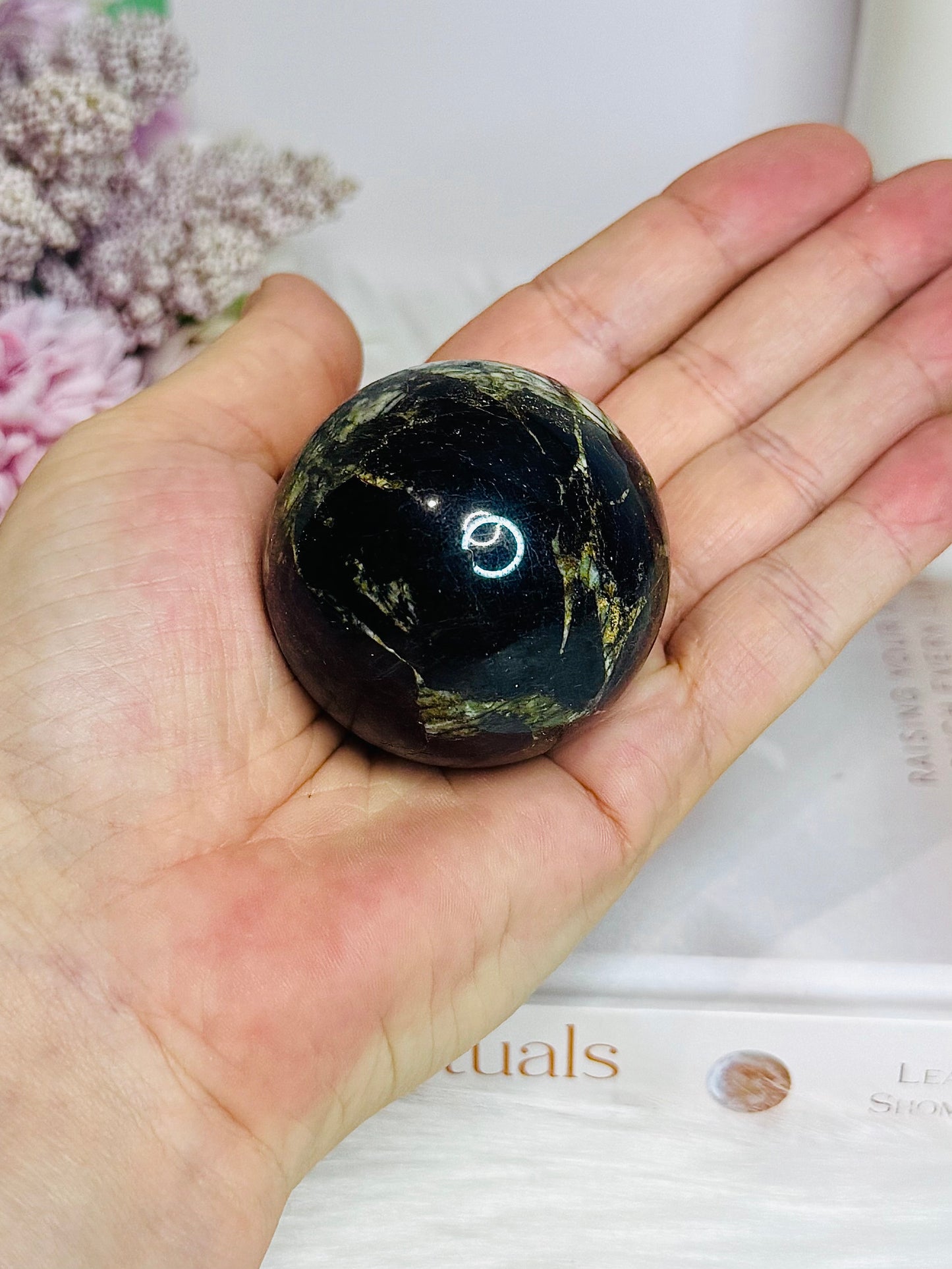 Rare Natural Purpurite Sphere On Stand 168g