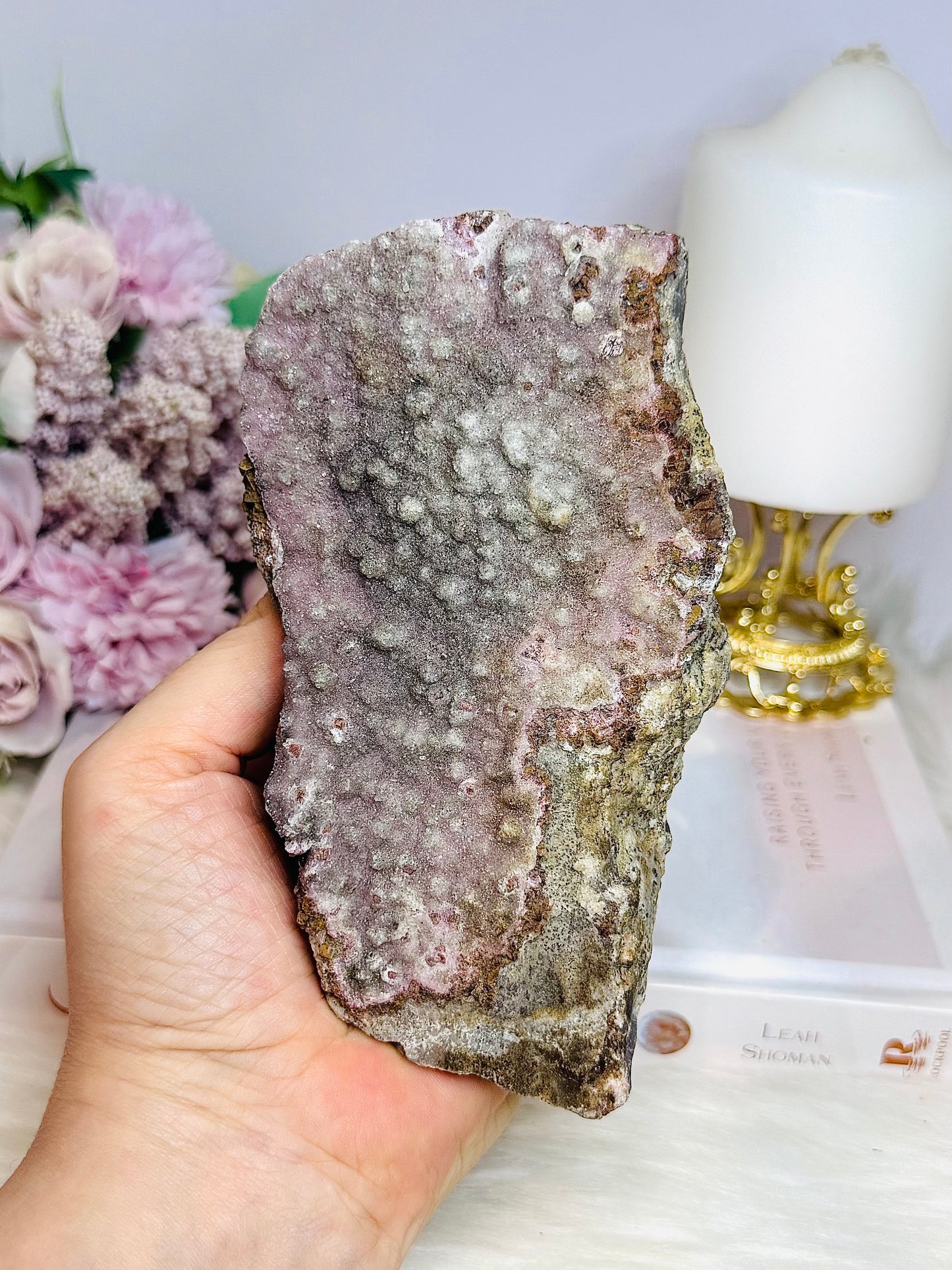 Large Natural Cobalt Calcite Specimen | Slab 14cm 411g