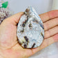 Mexican Lace Agate Flame with Druzy On Tip 8.5cm