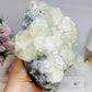 Huge Calcite Freeform on Timber Stand 1.9KG