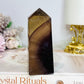 Chocolate Fluorite Tower 9cm