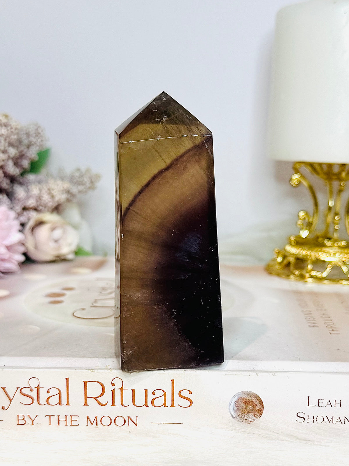 Chocolate Fluorite Tower 9cm