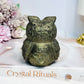 Large Pyrite Owl 8cm 577g