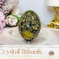 Natural Pyrite Druzy Egg on Stand 6cm 210g