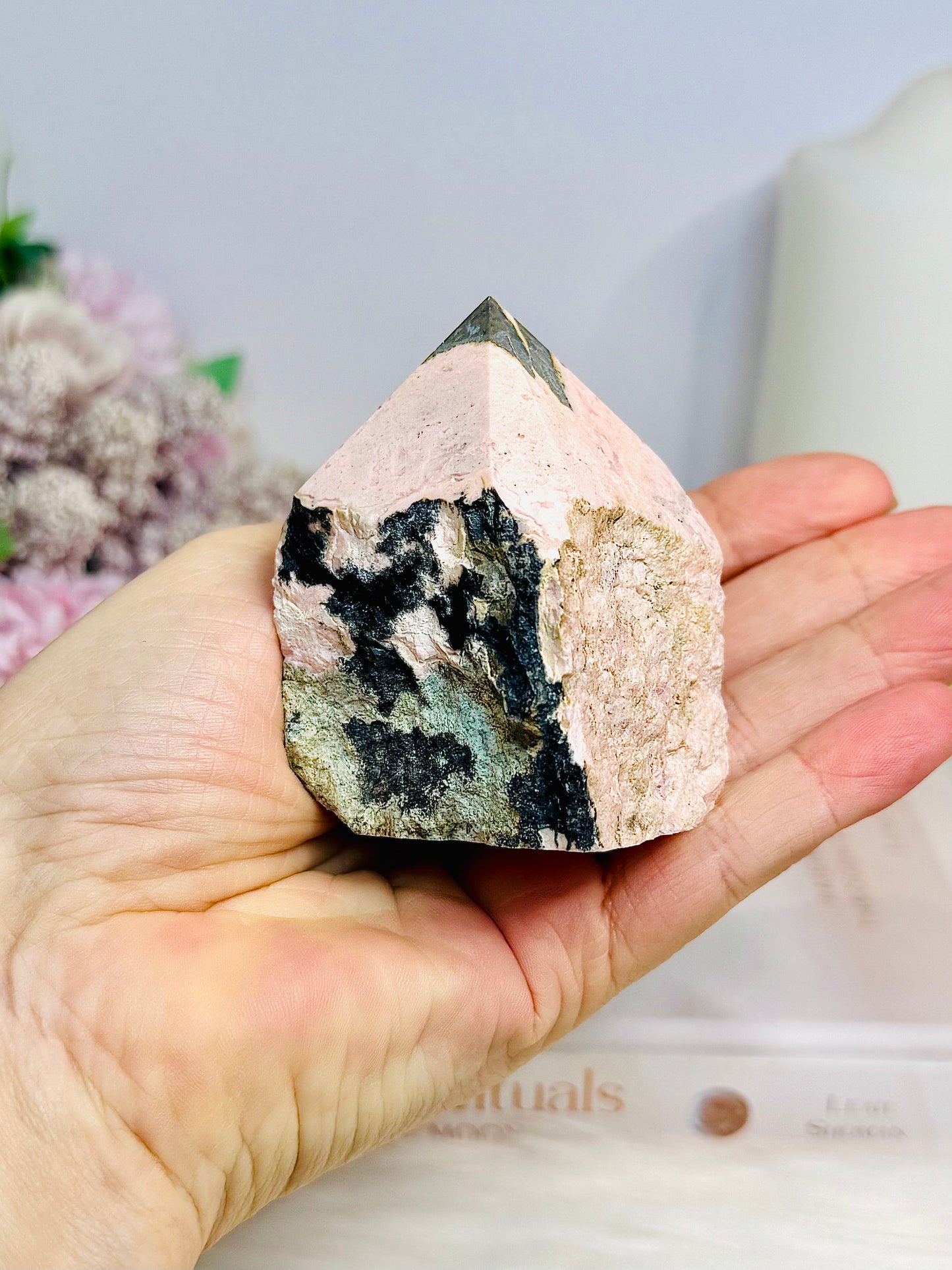 Rhodochrosite Polished Point 246g