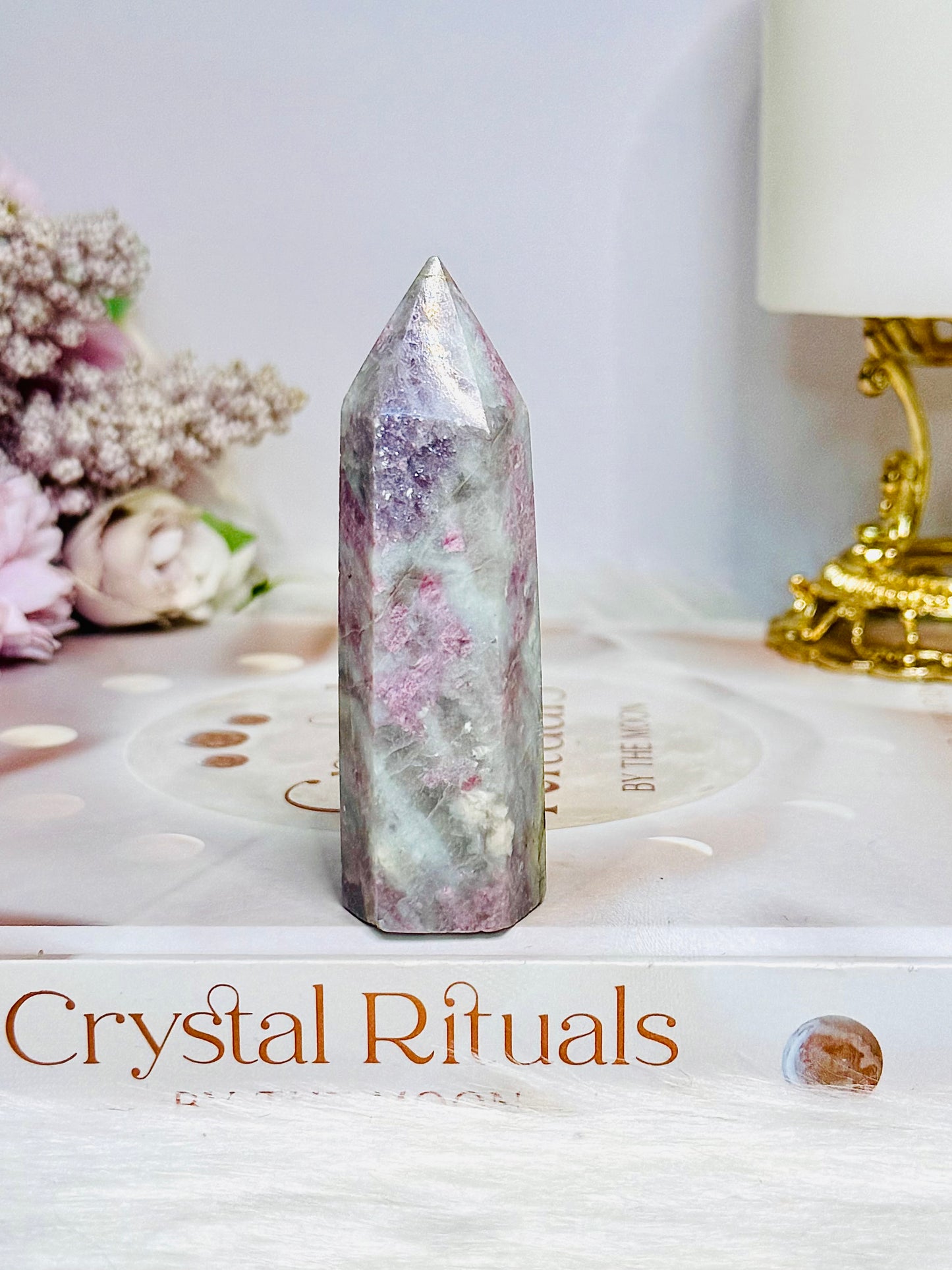 Chunky Pink Tourmaline Tower 8cm