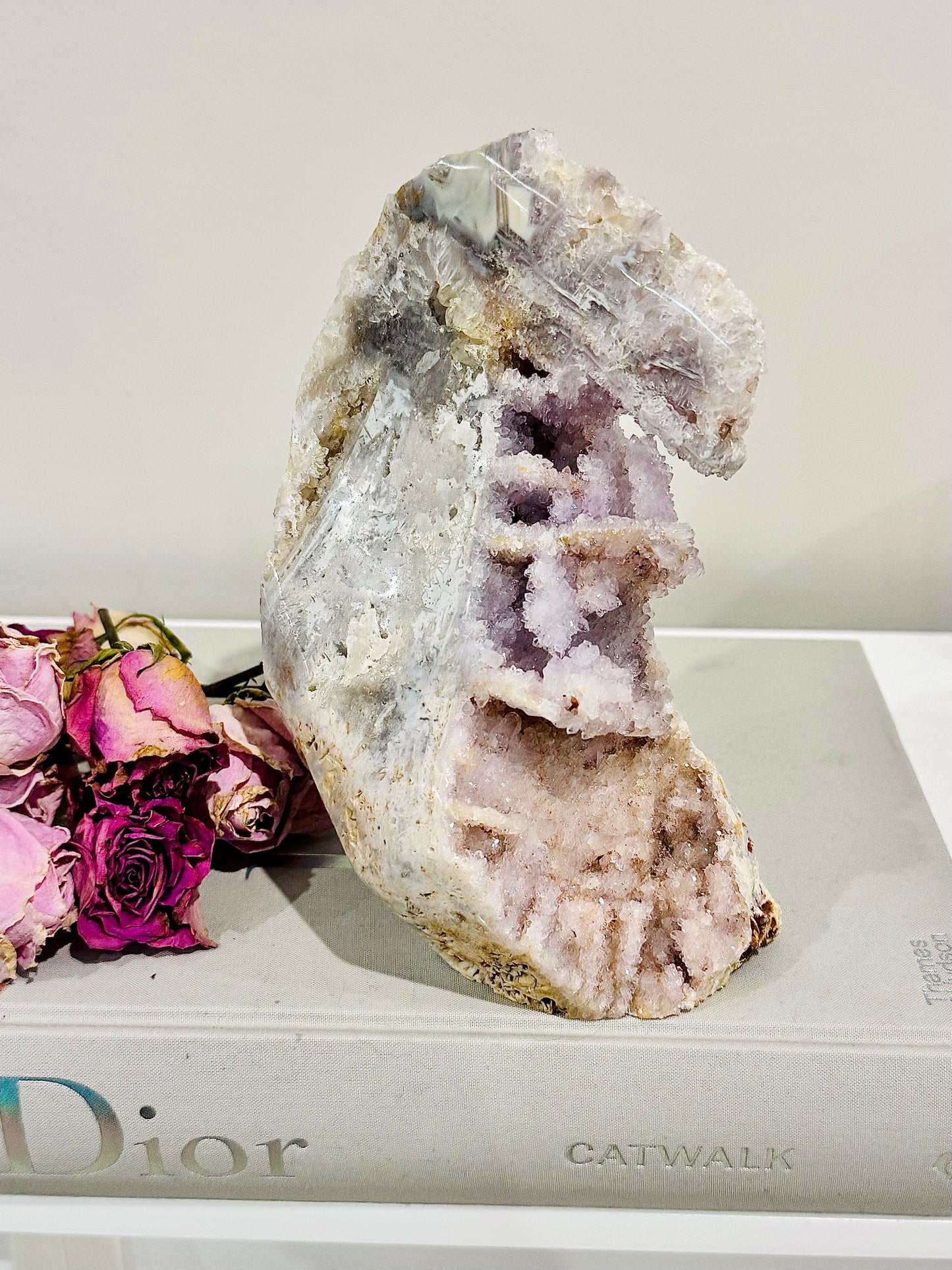 Incredible & Unique Large Pink Amethyst Freeform 19cm 1.42KG