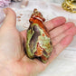 Money Agate Carved Bear 8cm