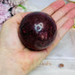 Large Red Jasper Sphere on Stand 368g