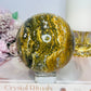 Large Ocean Jasper Orbicular Druzy Sphere On Stand 1.2KG