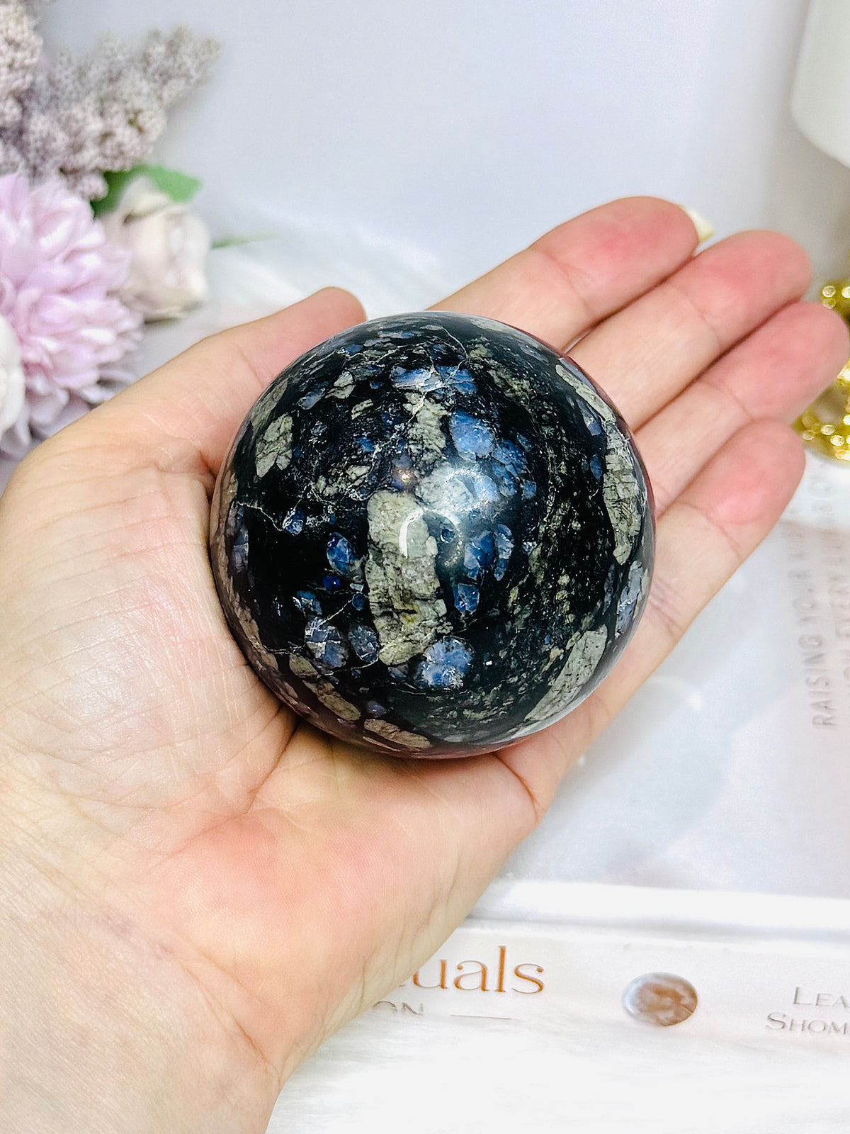 Que Sera | Galaxy Rhyolite Sphere 327g