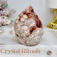 High Grade Druzy Flower Agate Freeform 8cm