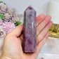 Lavender Rose Quartz Tower 11cm