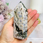 Rare Eighth Vein Jasper Druzy Chunky Tower 11cm 231g
