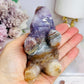 Amethyst X Mexican Lace Agate Elephant 10cm 351g