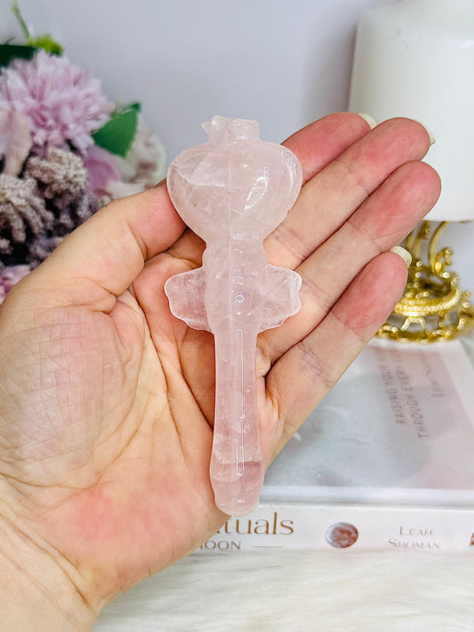 Rose Quartz Fairy Wand 11cm