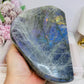 Large Natural Polished Labradorite Freeform 1.29KG 15.5cm (Flash is all purple not blue)
