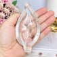 Clear Quartz Leaf Bowl 11cm