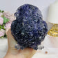 Large Amethyst Filled Resin Owl 10cm 621g