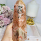Large Chunky Pink Amethyst Tower 16.5cm 619g (Reduced as chip is imperfect)