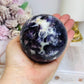 Large Lepidolite | Purple Mica Sphere on Stand 629g