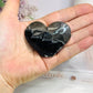 Volcano Agate Carved Heart (UV Reactive) with Imperfect Tip