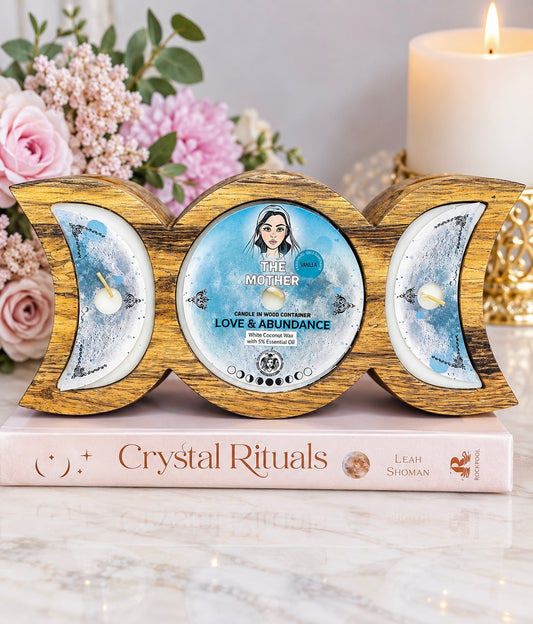 Full Moon ~ Love & Abundance Candle - Vanilla 22cm x 10cm