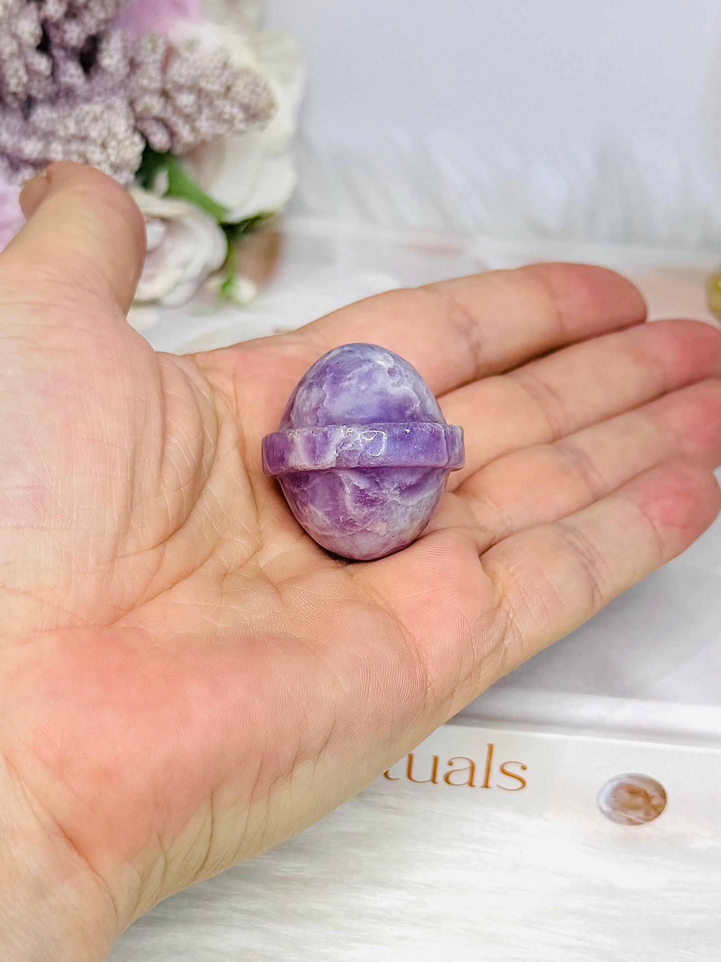 Kunzite Carved Planet