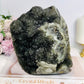 Huge Natural Green Amethyst | Prasiolite Specimen with Calcite Inclusions 16.5cm  2.45KG