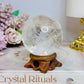 High Grade Clear Quartz Sphere Full of Rainbows 266g